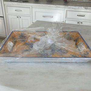 Rectangular tray never used melamine server all gift wrapped